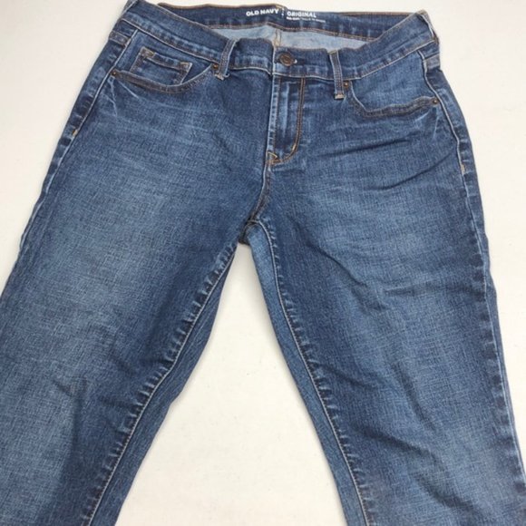 LIKE NEW OLD NAVY ORIGINAL MID-RISE SLIM STRAIGHT JEANS 4/27x29 ⭐ - Picture 5 of 10